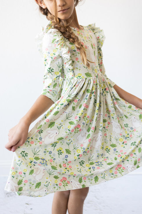 no-bunny-like-you-ruffle-twirl-dress Mila & Rose - Sophia's StyleTwirl Ruffle Dress 3/4-1