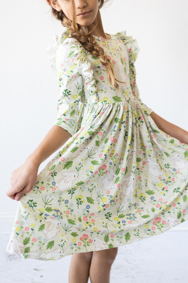 no-bunny-like-you-ruffle-twirl-dress Mila & Rose - Sophia's StyleTwirl Ruffle Dress 3/4-1