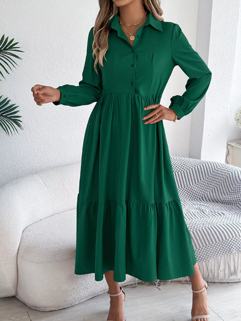 long-sleeve-tiered-button-front-midi-dress-OhSoStyled-Sophia's-Style-18