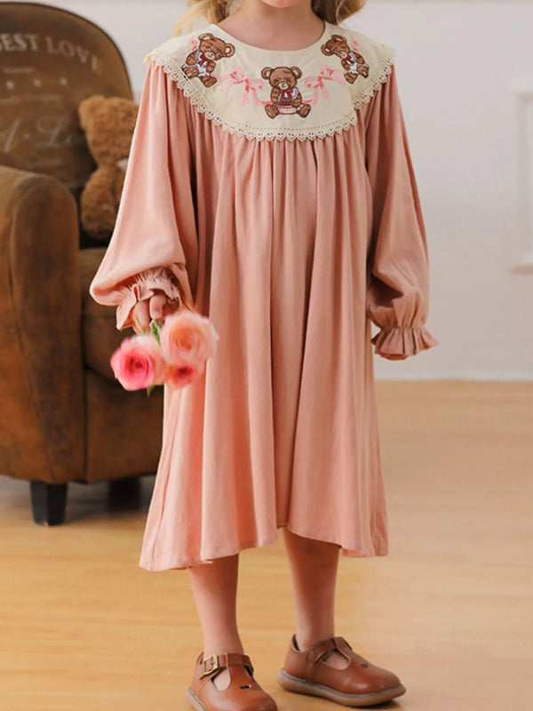 childrens-teddy-bear-embroidered-collar-long-sleeve-dress-ohso-kids-sophias-style-1