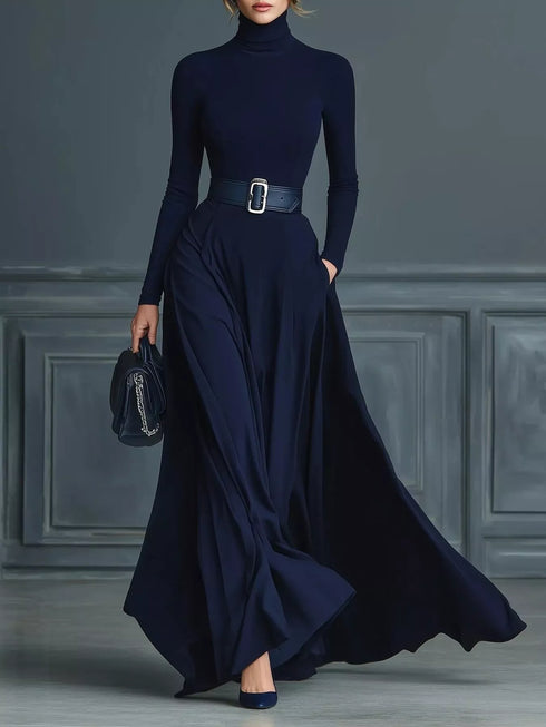 turtleneck-long-sleeve-maxi-dress-OhSoStyled-Sophia's-Style-1