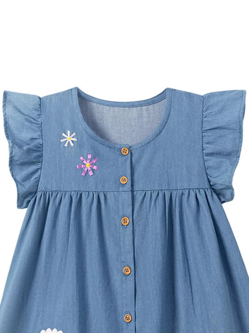 childrens-button-front-ruffle-sleeve-denim-dress-ohso-kids-sophias-style-3