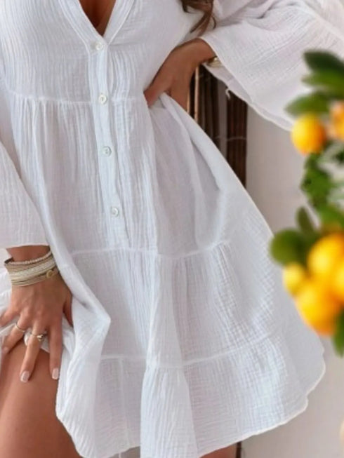 button-detail-notched-long-sleeve-dress OhSoStyled - Sophia's Style in Dust Storm-7