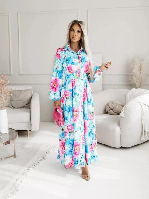 printed-button-front-maxi-shirt-dress-OhSoStyled-Sophia's-Style-5