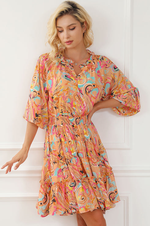 printed-smocked-frill-tiered-dress OhSoStyled - Sophia's Style-5