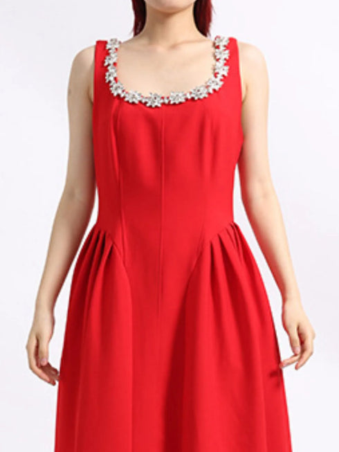 flower-scoop-neck-sleeveless-dress-Sophia's Style-9