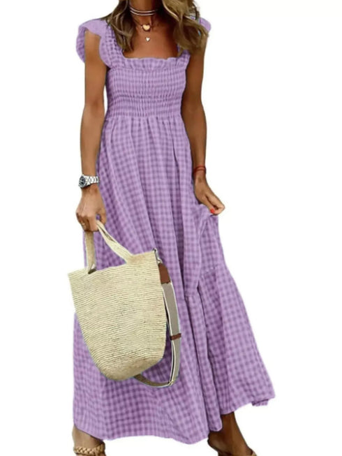 full-size-gingham-smocked-ruffle-maxi-dress-plus-size-OhSoStyled-Sophia's-Style-5