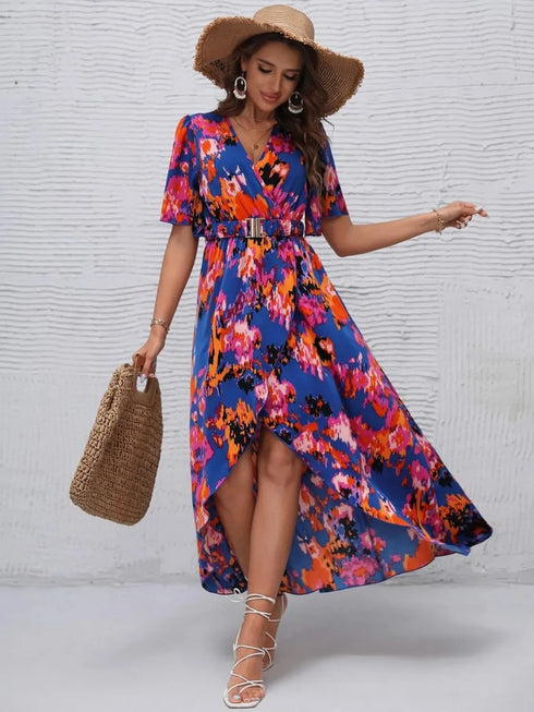 printed-surplice-short-sleeve-maxi-dress OhSoStyled - Sophia's Style in Royal Blue-14
