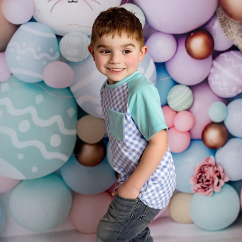 lavender-gingham-shirt-just-for-littles®️ - Sophia's Style -3