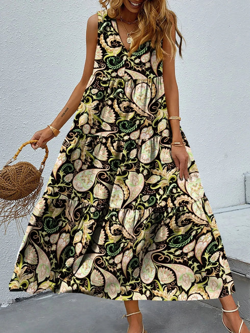 printed-v-neck-tiered-maxi-tank-dress OhSoStyled at Sophia's Style-10