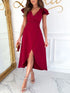 surplice-ruffled-cap-sleeve-dress-Sophia's Style-12