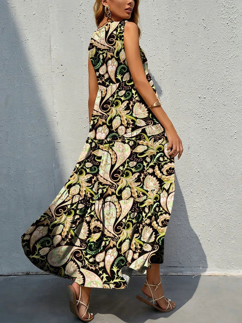 printed-v-neck-tiered-maxi-tank-dress OhSoStyled at Sophia's Style-11