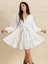 tiered-tie-neck-long-sleeve-mini-dress OhSoStyled - Sophia's Style in White-3