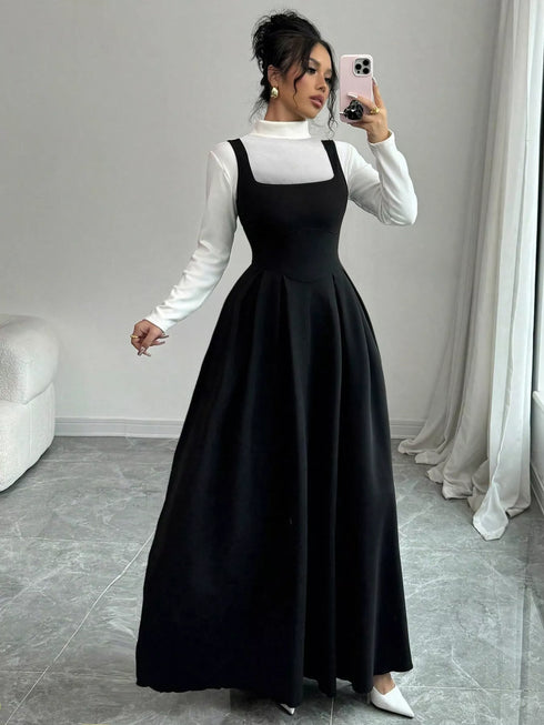 sleeveless-a-line-maxi-dress-with-square-neckline-OhSoStyled-Sophia's-Style-4