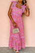 floral-lace-wide-strap-square-neck-maxi-dress OhSoStyled - Sophia's Style in Fuchsia Pink-1