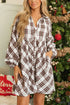 full-size-plaid-collared-neck-balloon-sleeve-mini-shirt-dress-Sophia's Style-3