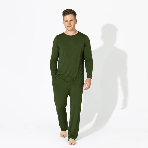 evergreen-bamboo-mens-pajama-set-bellabu-bear - Sophia's Style The "Easy Two-Piecey"-1