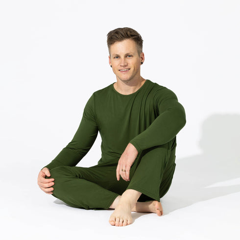 evergreen-bamboo-mens-pajama-set-bellabu-bear - Sophia's Style -5