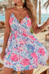 floral-spaghetti-strap-surplice-neck-shirred-waist-mini-dress OhSoStyled at Sophia's Style-3