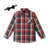 kids-plaid-buttondown-bowtie-set-red-holiday Sophia's StyleButton Down Shirt Set-1