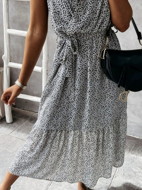 ruffled-surplice-printed-cap-sleeve-dress OhSoStyled at Sophia's Style-13