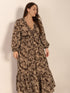 plus-size-printed-v-neck-balloon-sleeve-maxi-dress OhSoStyled - Sophia's Style-6