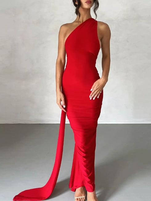 backless-one-shoulder-ruched-bodycon-maxi-dress-OhSoStyled-Sophia's-Style-15
