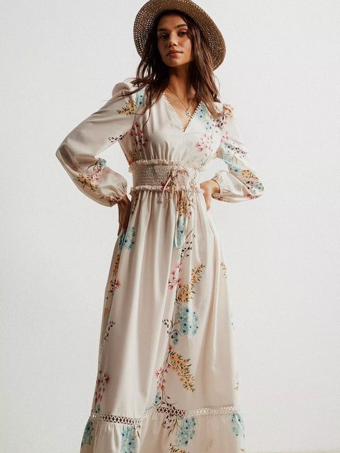 floral-print-long-sleeve-maxi-dress-with-smocked-waist-OhSoStyled-Sophia's-Style-3