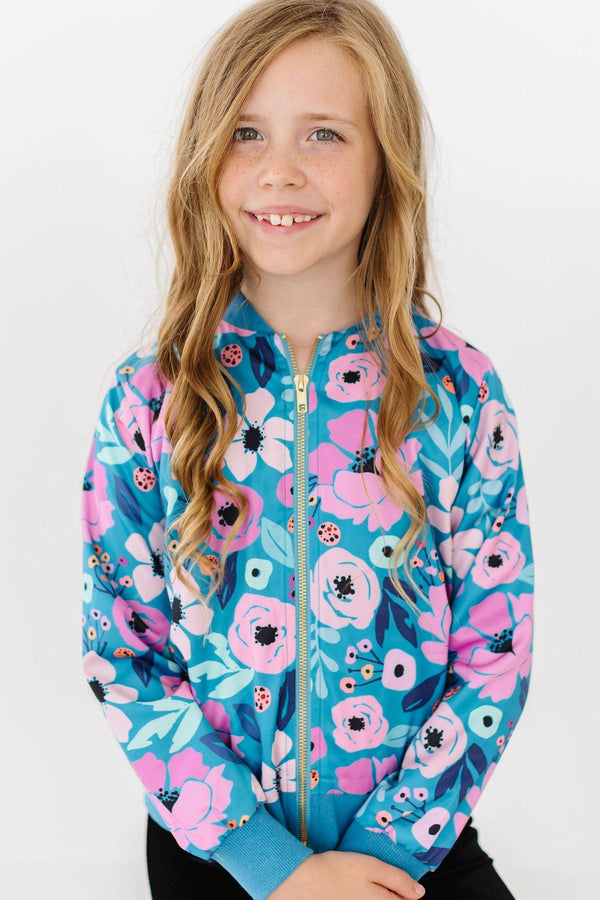 twirling-in-teal-satin-jacket Mila & Rose - Sophia's Style-Twirling in Teal Satin Jacket-2T--1