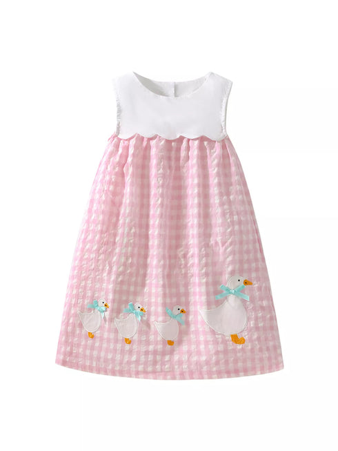 childrens-gingham-goose-sleeveless-dress-ohso-kids-sophias-style-1