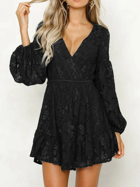 lace-v-neck-long-sleeve-mini-dress-OhSoStyled-Sophia's-Style-8