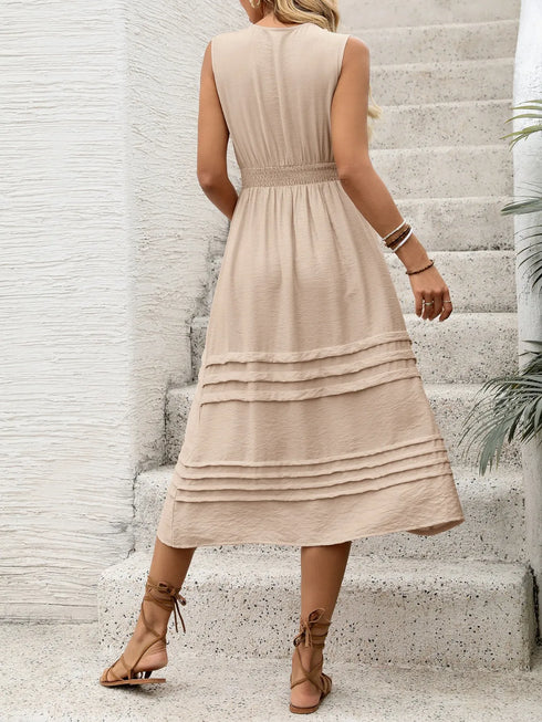 v-neck-sleeveless-midi-dress OhSoStyled at Sophia's Style-6