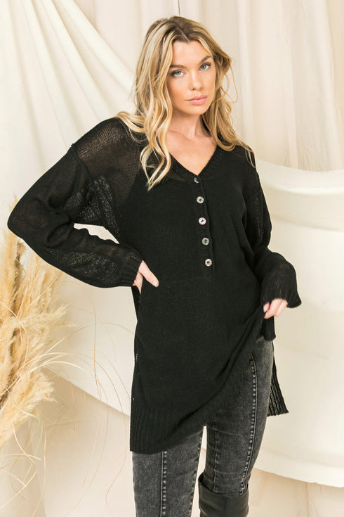 spring-sweater-long-sleeve-top Flying Tomato - Sophia's StyleSWEATERS-1