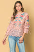 embroidered-lace-top Flying Tomato-Sophia's StyleTOPS-1