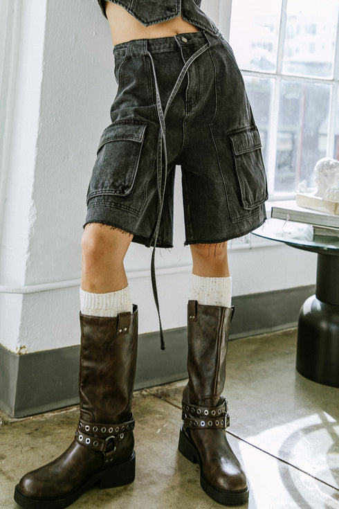 a-better-day-denim-shorts Flying Tomato-Sophia's StyleSHORTS-1