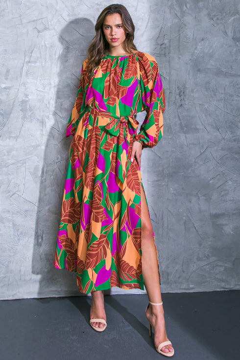 cue-the-chic-woven-midi-dress Flying Tomato-Sophia's Style-3