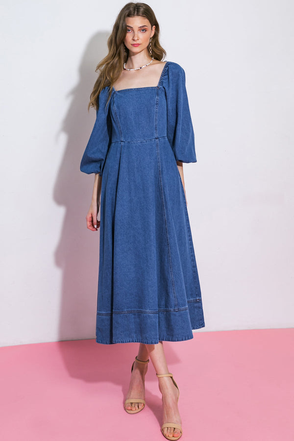 feelins-groovy-denim-midi-dress Flying Tomato-Sophia's StyleDRESSES-1