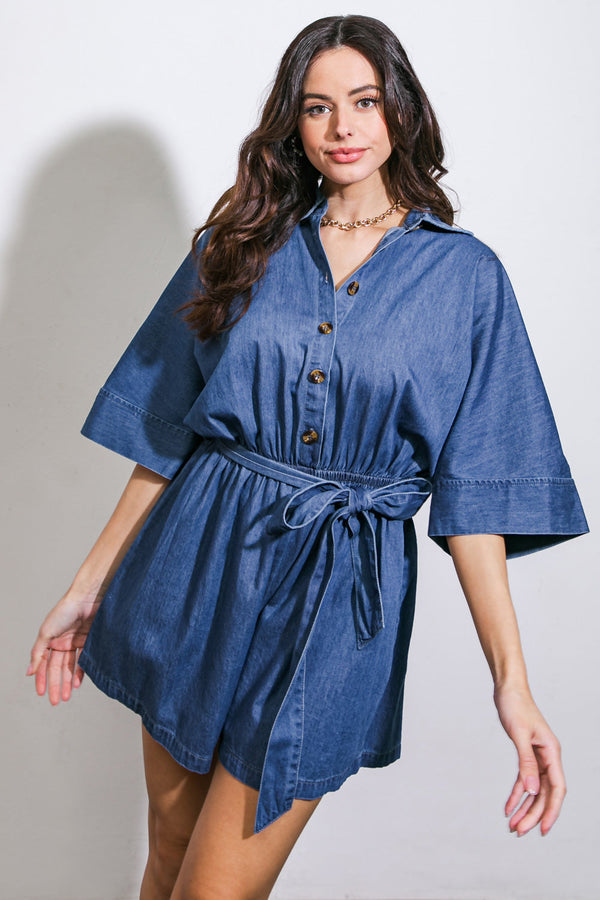 seize-the-day-denim-romper Flying Tomato-Sophia's StyleROMPER-1