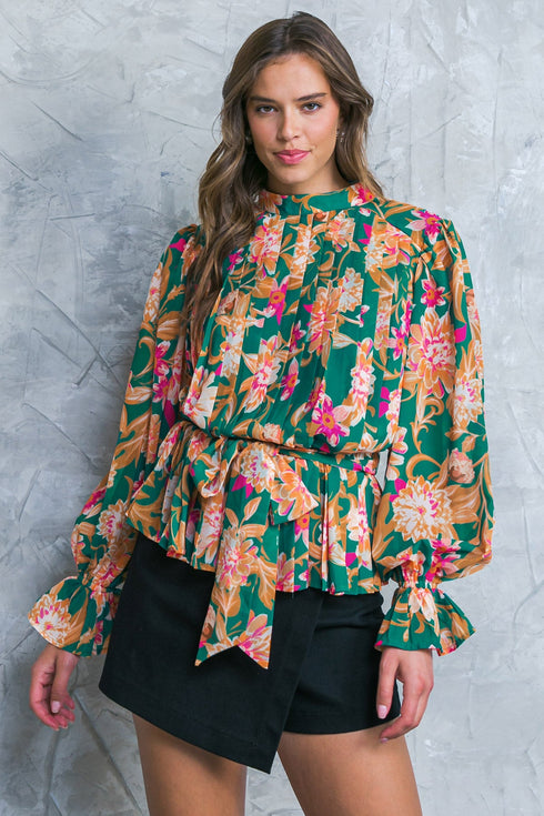 miss-punctuality-woven-top Flying Tomato-Sophia's StyleTOPS-1