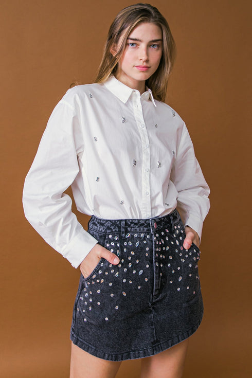 hit-or-miss-poplin-shirt Flying Tomato-Sophia's StyleTOPS-1