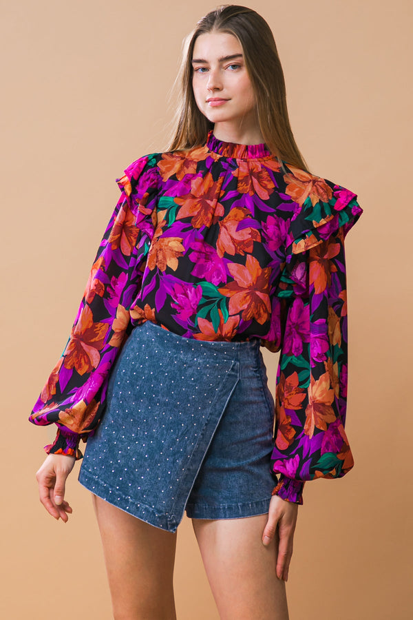 moody-sweetie-woven-top Flying Tomato-Sophia's StyleTOPS-1