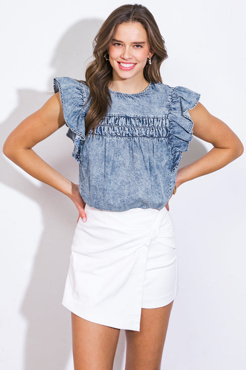 a-magic-moment-woven-top Flying Tomato-Sophia's StyleTOPS-1