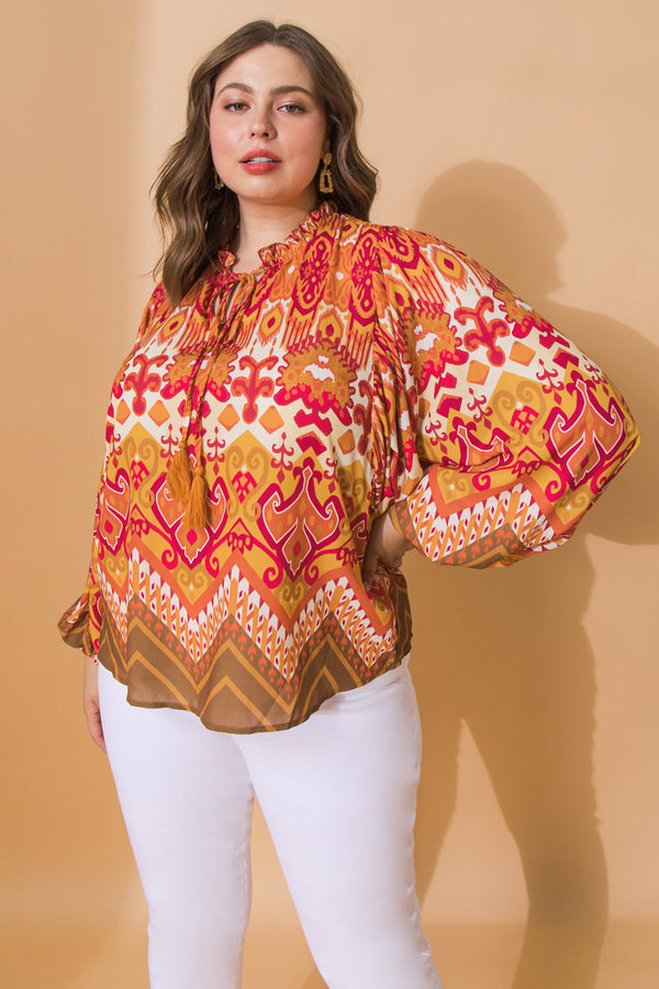 pretty-on-point-woven-top-1 Flying Tomato-Sophia's StyleTOPS-1