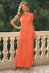 one-shoulder-ruched-maxi-dress Sophia's Trends - Sophia's Style-Caramel-M