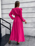 pleated-surplice-tie-waist-maxi-dress Sophia's Trends - Sophia's Style--