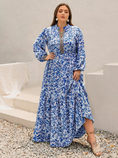 plus-size-floral-print-bohemian-maxi-dress-OhSoStyled-Sophia's-Style-6