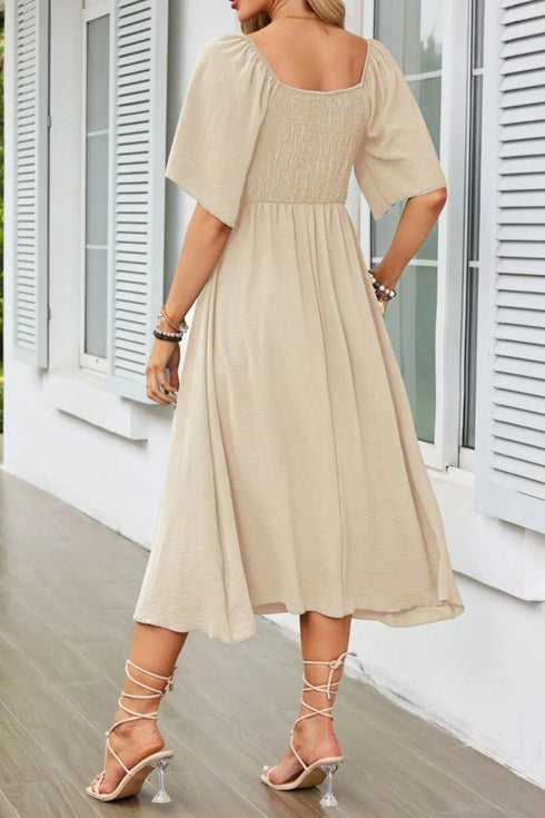 smocked-tie-front-flutter-sleeve-midi-dress OhSoStyled at Sophia's Style-15