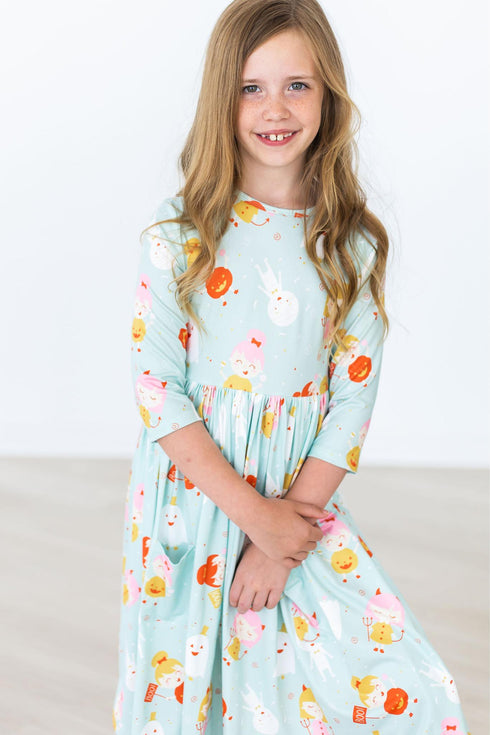 ghouls-just-want-to-have-fun-3-4-sleeve-pocket-twirl-dress Mila & Rose - Sophia's Style--2T--3