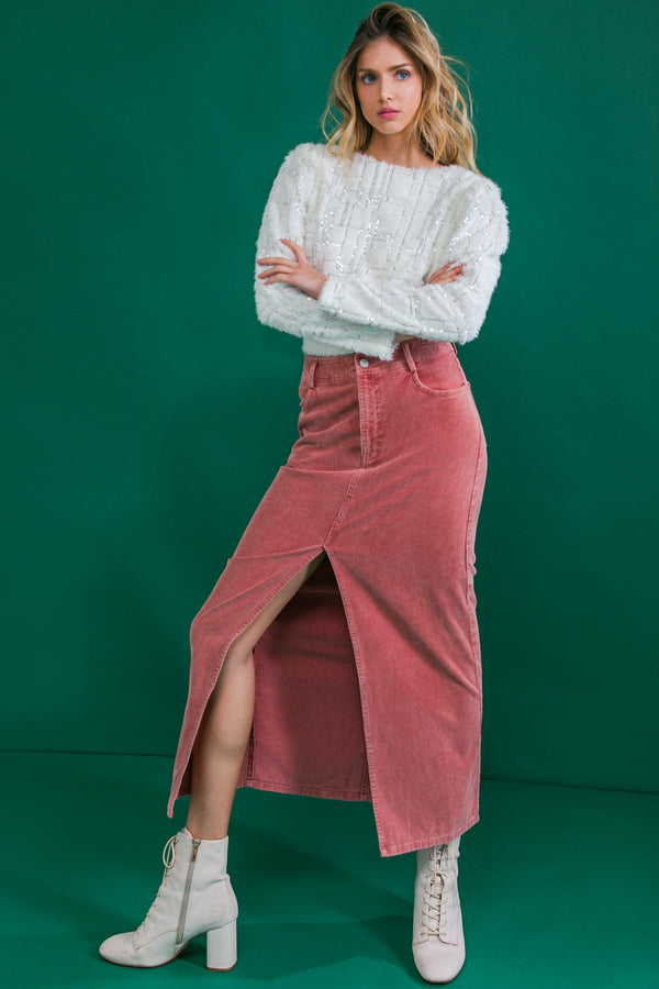 perfect-pick-corduroy-midi-skirt Flying Tomato-Sophia's StyleSKIRTS-1