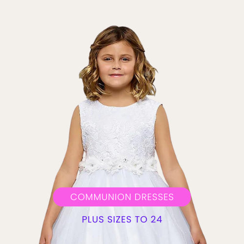 first communion dress plus size